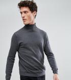 Only & Sons Roll Neck Knitted Sweater - Beige