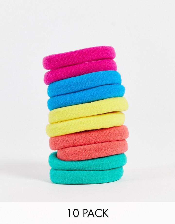 Pieces Multipack Hair Ties In Multi