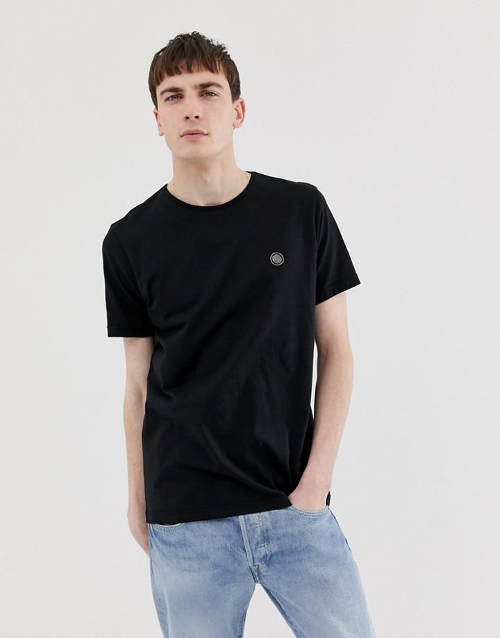 Pretty Green Chest Logo T-shirt In Black - Black