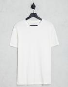 Jack & Jones Originals Rib T-shirt In White
