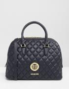 Love Moschino Quilted Handheld Bag - Navy