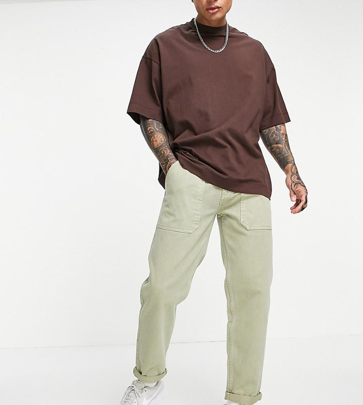 New Look Original Fit Cargo Pants In Stone-neutral