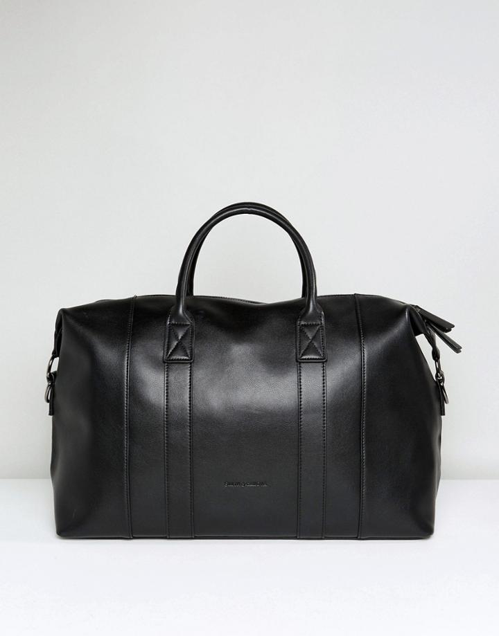 Smith And Canova Leather Carryall - Black