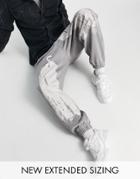 Asos Unrvlld Spply Relaxed Sweatpants With Abstract Graphic & Logo Prints In Gray