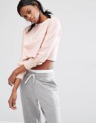 Missguided Cropped Sweat Top - Pink