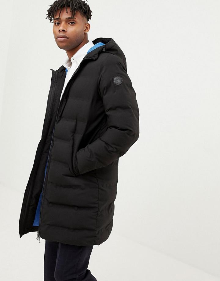 Jack & Jones Originals Long Length Puffer Parka - Black