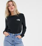 The North Face Brand Proud Long Sleeve T-shirt In Black - Black
