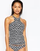 Seafolly Tidal Wave High Rash Tank