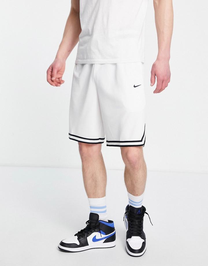 Nike Basketball Dri-fit Dna Polyknit Shorts In White