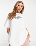 The Couture Club Unisex T-shirt In White With 'love Wins' Text Print
