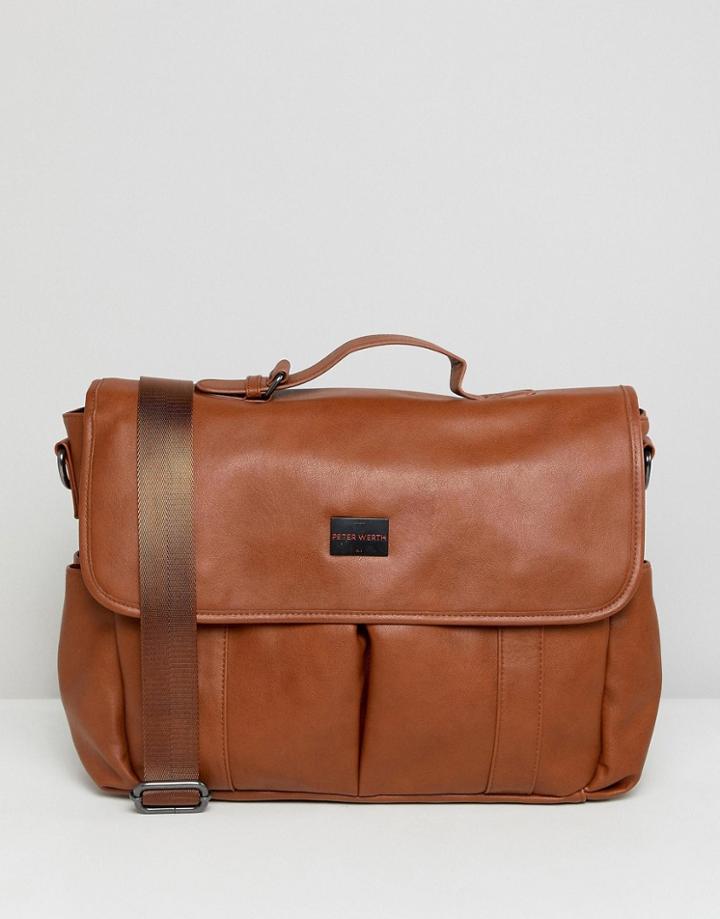 Peter Werth Marshall Messenger Bag - Tan