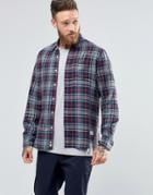 Penfield Ravens Check Button Shirt Brushed Cotton - Gray