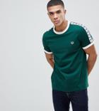 Fred Perry Sports Authentic Taped T-shirt In Green - Green