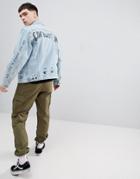 Lee Rider Jacket With Doodle Print - Blue
