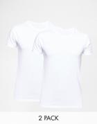 Jack & Jones 2 Pack T-shirts In Regular Fit - White