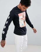 Fairplay Space And Time Long Sleeve T-shirt In Black - Black