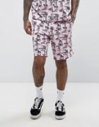 Carhartt Wip Pine Shorts With Hawaii Print - Pink