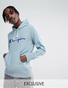 Champion Hoodie With Large Logo Exclusive To Asos - Purple