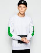 Han Sweatshirt With Color Block - Gray