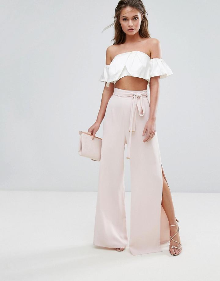 Coast Morgan Wide Leg Pant - Pink