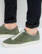 Religion Gusset Suede Sneakers - Green