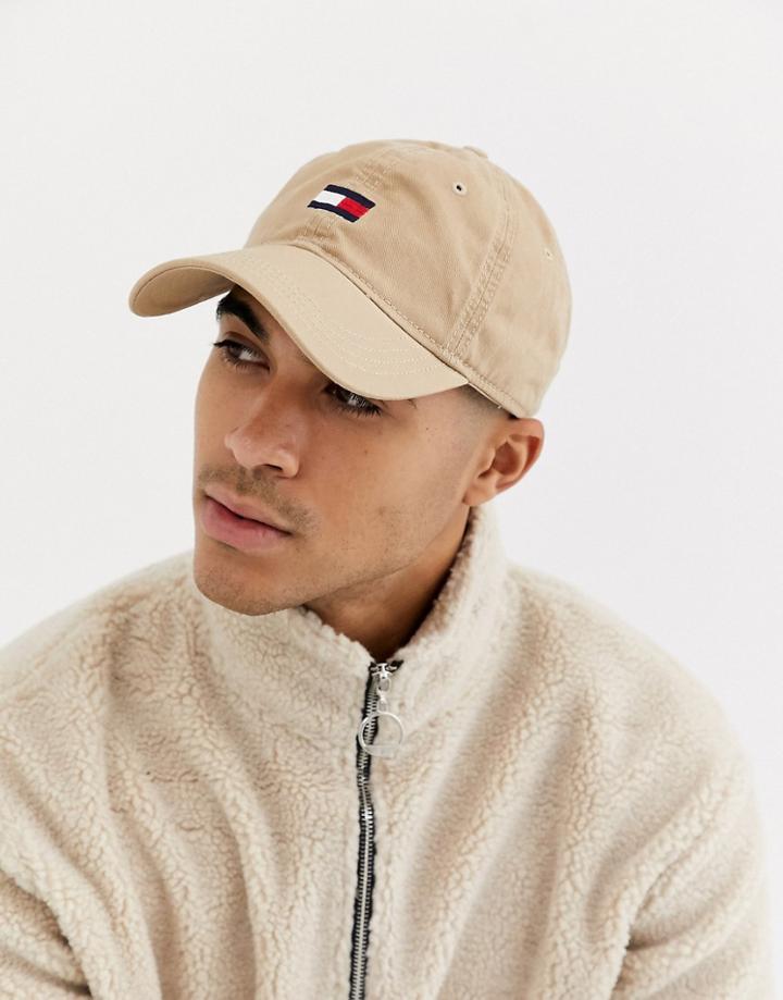 Tommy Hilfiger Ardin Baseball Cap In Beige
