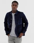 Nudie Jeans Co Paul Overshirt Jacket In Indigo - Navy