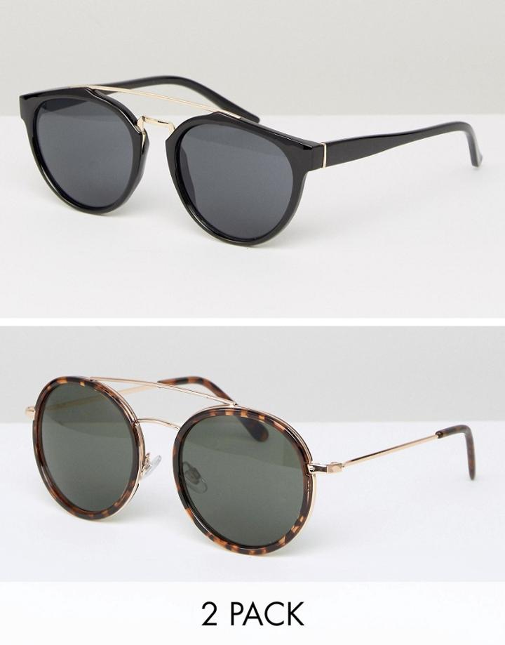 D-struct Sunglasses Two Pack - Brown