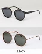 D-struct Sunglasses Two Pack - Brown