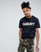 Carhartt Wip College Regular Fit T-shirt - Navy