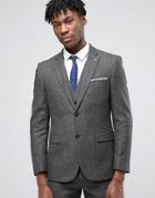 Original Penguin Formal Brown Herringbone Suit Jacket - Brown