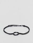 Designb Black Knott Bracelet - Black