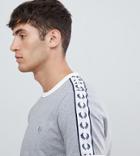 Fred Perry Sports Authentic Taped Ringer T-shirt In Gray - Gray