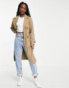 Jdy Prairie Collar Shirt In Stone Check-multi