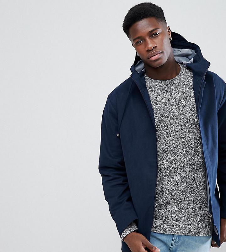 Noak Cotton Parka-navy