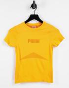 Puma Training Evoknit Seamless T-shirt In Orange-yellow