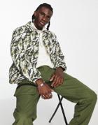 Topman Coach Jacket In Blurred Camo Print-multi
