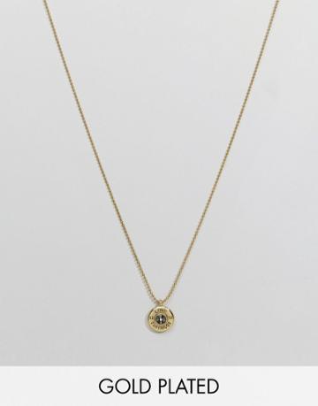 Lovebullets Love Cartridge Pendant Necklace In 18 Carat Plated Gold - Gold