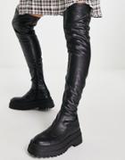 Office Know-how Over-the-knee Boots In Black