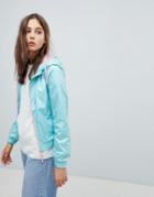Brave Soul Cupid Lightweight Jacket With Contrast Zip - Green
