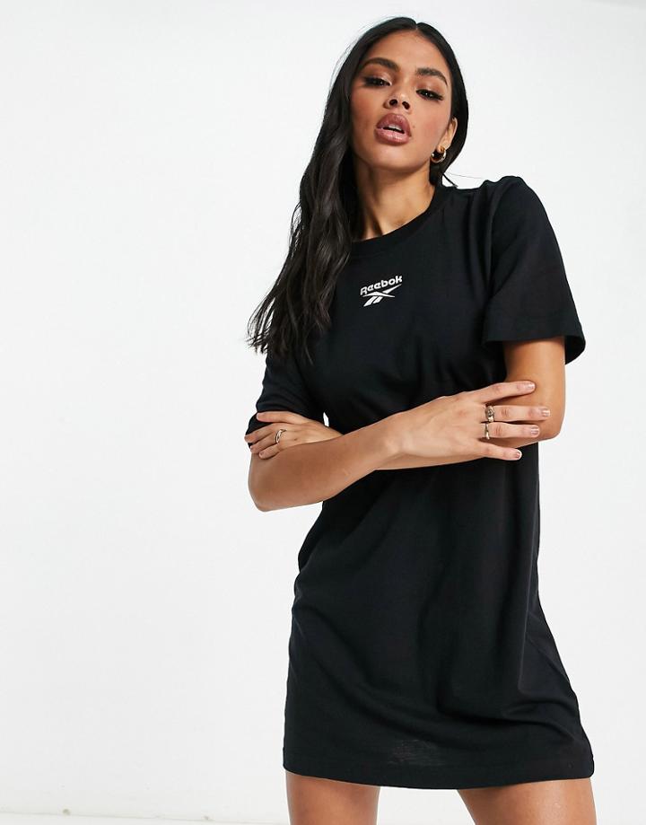 Reebok Small Logo Dress In Black