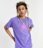 Collusion T-shirt With Print In Purple-pink