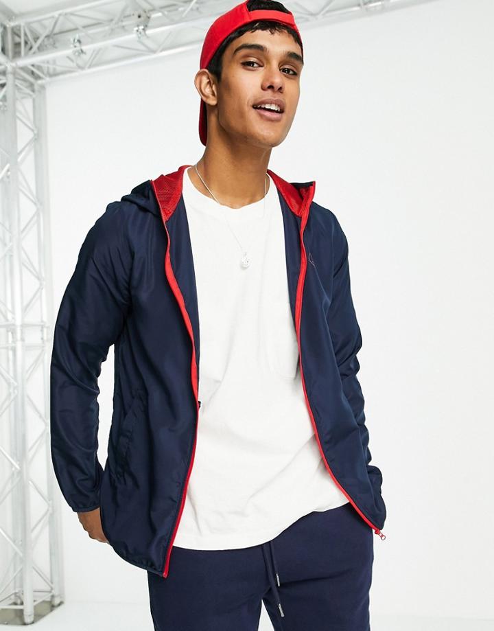 Jack & Jones Originals Jacket With Zip In Navy
