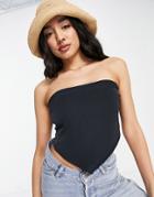 Abercrombie & Fitch Tie Back Cut Out Cami Top In Black