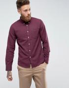 Lee Slim Fit Check Shirt Button Down One Pocket - Red