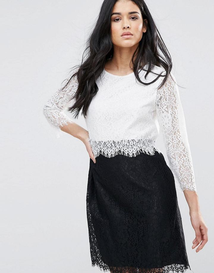 Minimum Lace 2-in-1 Dress - Black