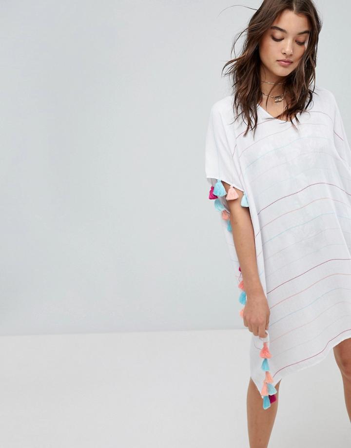 Seafolly Multi Stripe Beach Caftan - Multi