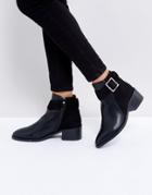 Raid Aria Buckle Ankle Boots - Black