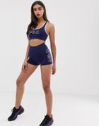 Fila Legging Shorts With Side Logo Two-piece - Navy