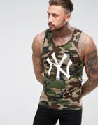 New Era Raiders Tank In Camo - Stone